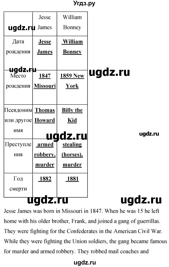 ГДЗ (Решебник) по английскому языку 8 класс (рабочая тетрадь) Комарова Ю.А. / страница номер / 21(продолжение 2)