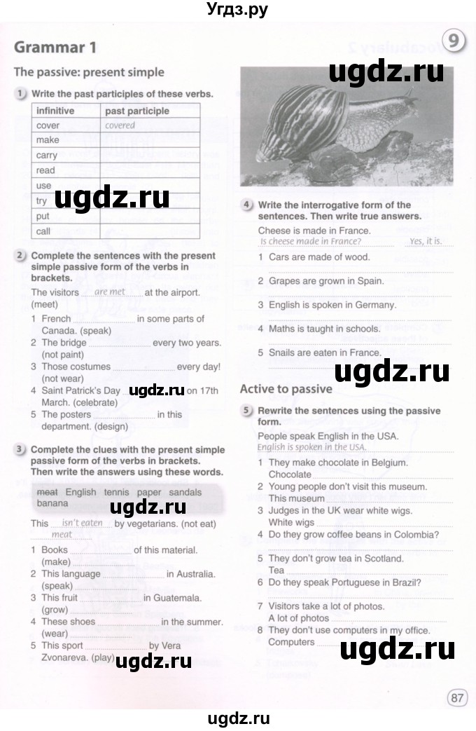 ГДЗ (Тетрадь 2022) по английскому языку 8 класс (рабочая тетрадь) Комарова Ю.А. / страница / 87