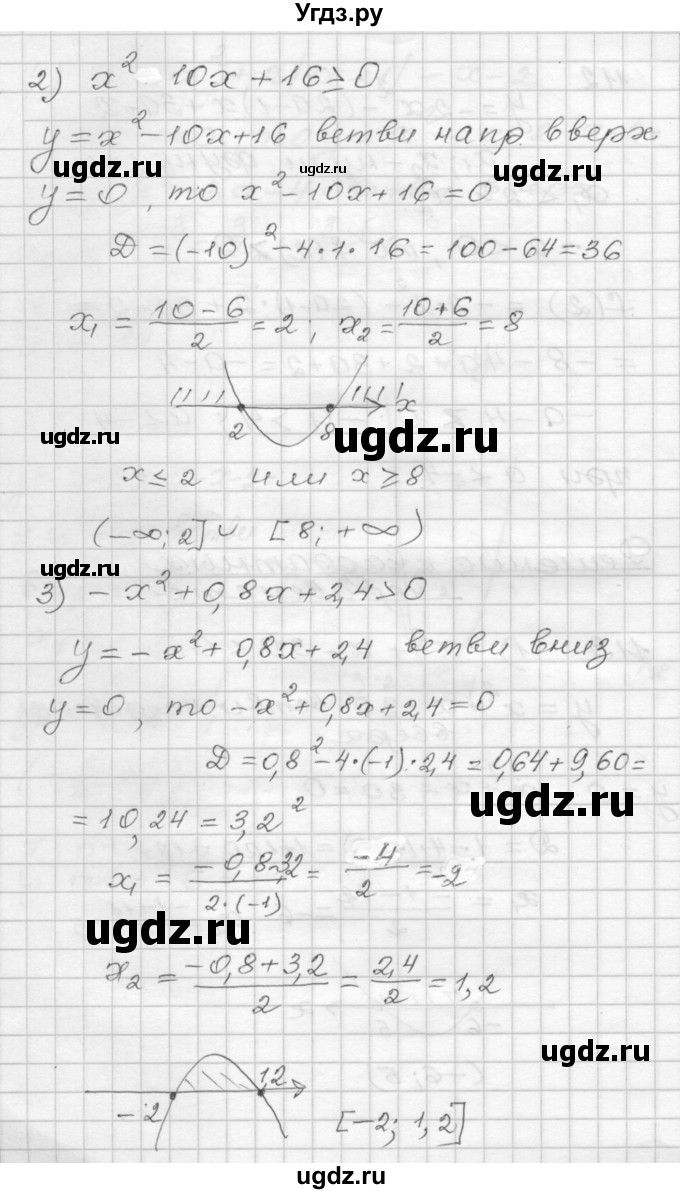 ГДЗ (Решебник) по алгебре 9 класс (дидактические материалы) Мерзляк А.Г. / вариант 2 / 113(продолжение 2)