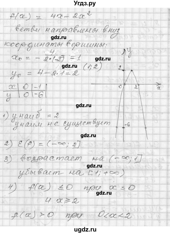 ГДЗ (Решебник) по алгебре 9 класс (дидактические материалы) Мерзляк А.Г. / вариант 3 / 92