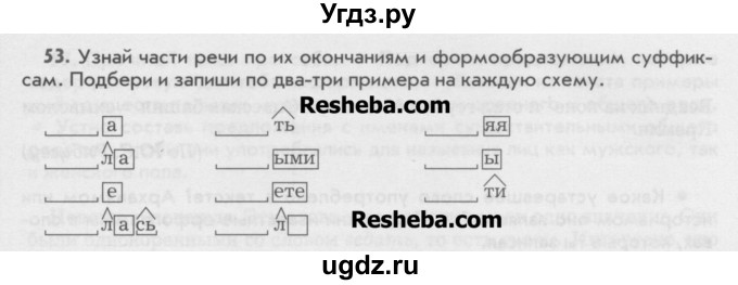 ГДЗ (Учебник) по русскому языку 6 класс Бунеев Р.Н. / упражнение номер / 53