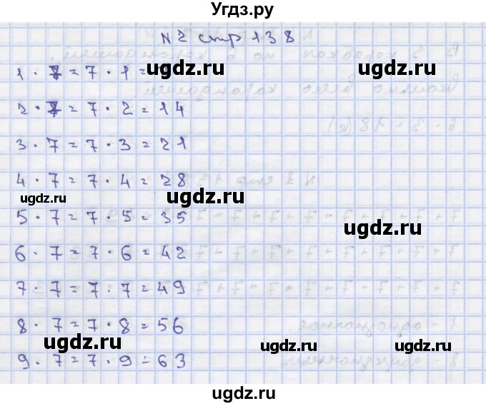 ГДЗ (Решебник) по математике 2 класс Чекин А.Л. / часть 1. страница / 138(продолжение 2)