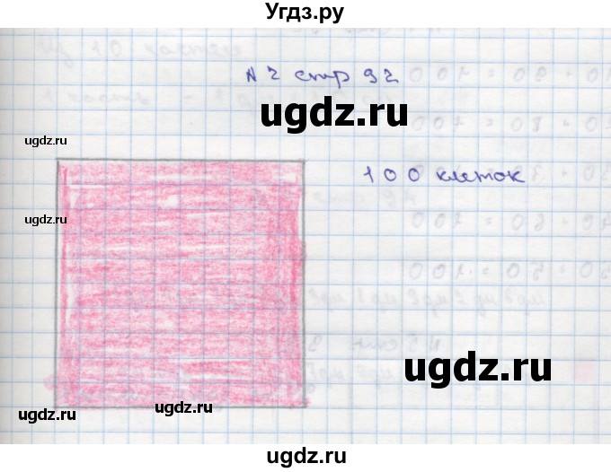 ГДЗ (Решебник) по математике 2 класс Чекин А.Л. / часть 1. страница / 92