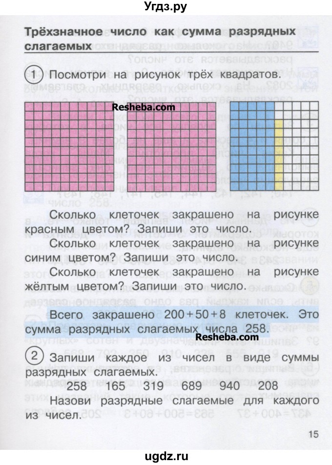 ГДЗ (Учебник) по математике 2 класс Чекин А.Л. / часть 2. страница / 15