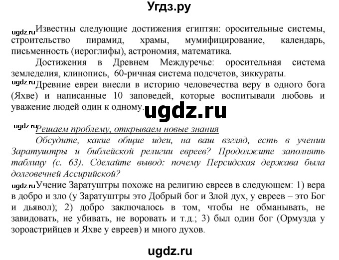 ГДЗ (Решебник) по истории 5 класс (Школа 2100) Данилов Д.Д. / параграф номер / § 16(продолжение 2)