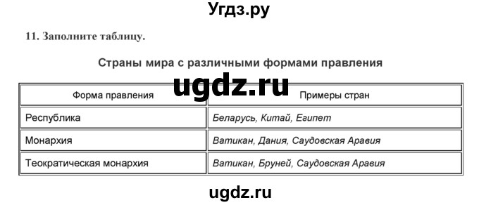 ГДЗ (Решебник) по географии 7 класс (практические работы) Витченко А.Н. / вопрос номер / 11