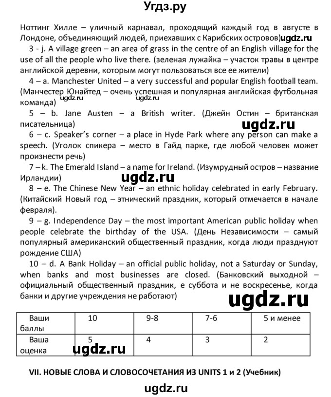 ГДЗ (Решебник) по английскому языку 8 класс (рабочая тетрадь) Кузовлев В.П. / страница номер / 30(продолжение 2)