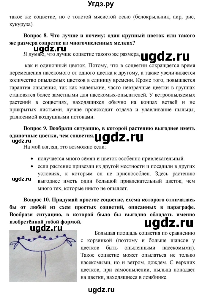 ГДЗ (Решебник) по биологии 6 класс (Школа 2100) Ловягин С.Н. / § / § 3(продолжение 3)