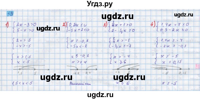 ГДЗ (Решебник) по алгебре 10 класс Колягин Ю.М. / упражнение-№ / 53