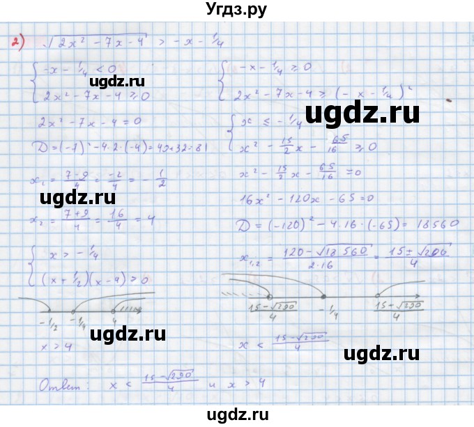 ГДЗ (Решебник) по алгебре 10 класс Колягин Ю.М. / упражнение-№ / 632(продолжение 2)