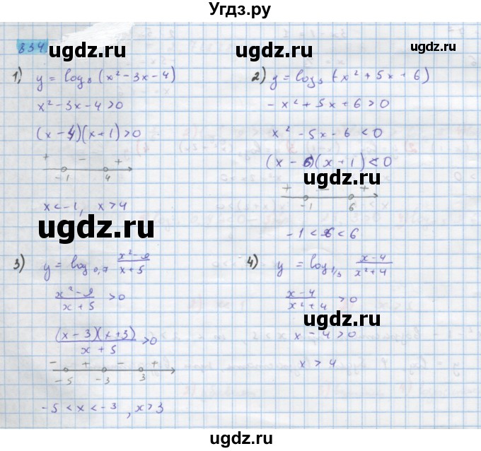 ГДЗ (Решебник) по алгебре 10 класс Колягин Ю.М. / упражнение-№ / 834