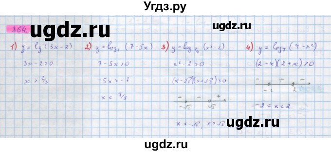 ГДЗ (Решебник) по алгебре 10 класс Колягин Ю.М. / упражнение-№ / 864