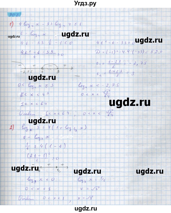 ГДЗ (Решебник) по алгебре 10 класс Колягин Ю.М. / упражнение-№ / 908