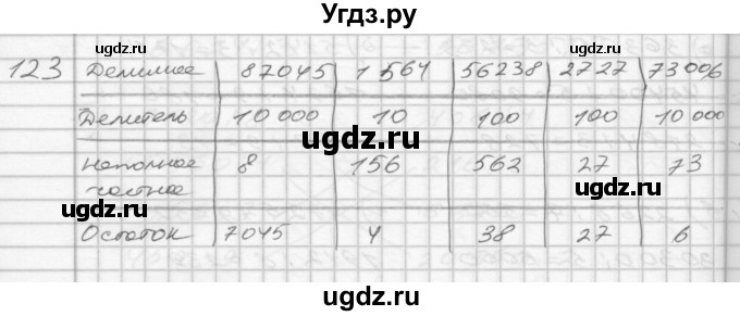 ГДЗ (Решебник) по математике 4 класс (рабочая тетрадь) Истомина Н.Б. / часть 1 / 123