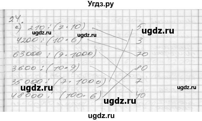 ГДЗ (Решебник) по математике 4 класс (рабочая тетрадь) Истомина Н.Б. / часть 1 / 24