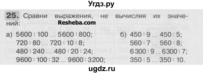 ГДЗ (Учебник ) по математике 4 класс (рабочая тетрадь) Истомина Н.Б. / часть 1 / 25