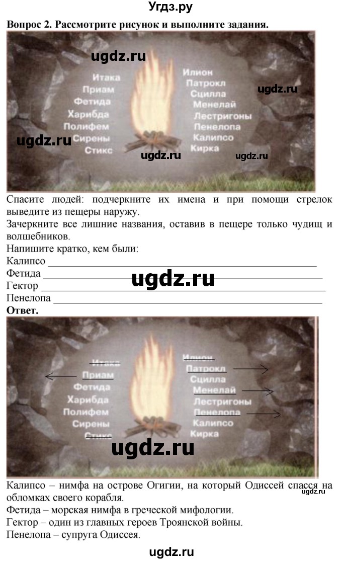 ГДЗ (Решебник 2019) по истории 5 класс (тетрадь-тренажер) Уколова И.Е. / страница / 57