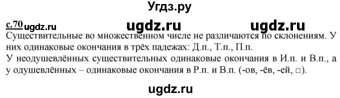 ГДЗ (Решебник) по русскому языку 3 класс Каленчук М.Л. / часть 3. страница / 70