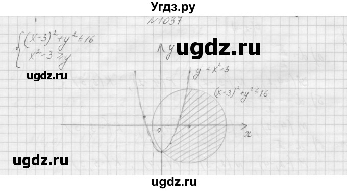 ГДЗ (Решебник к учебнику 2015) по алгебре 9 класс Макарычев Ю.Н. / упражнение / 1037