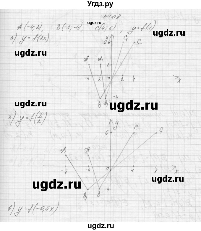 ГДЗ (Решебник к учебнику 2015) по алгебре 9 класс Макарычев Ю.Н. / упражнение / 108