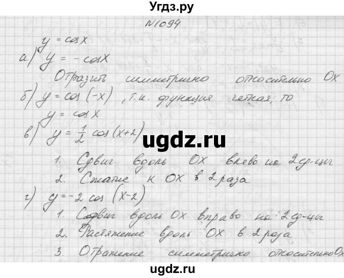 ГДЗ (Решебник к учебнику 2015) по алгебре 9 класс Макарычев Ю.Н. / упражнение / 1094