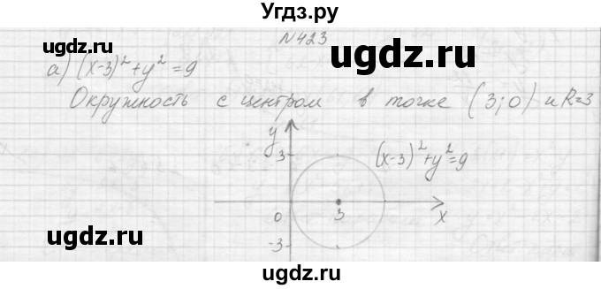 ГДЗ (Решебник к учебнику 2015) по алгебре 9 класс Макарычев Ю.Н. / упражнение / 423