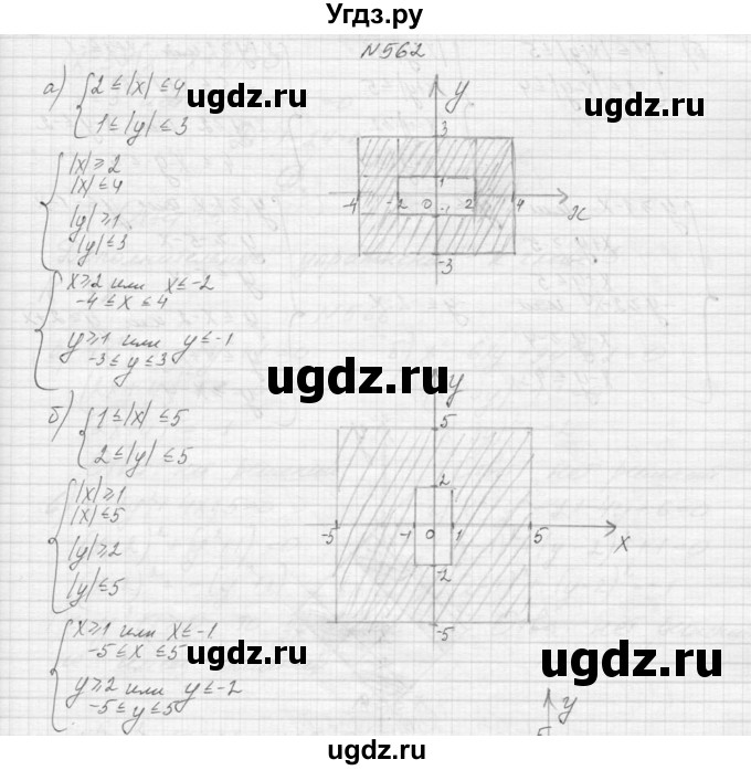 ГДЗ (Решебник к учебнику 2015) по алгебре 9 класс Макарычев Ю.Н. / упражнение / 562