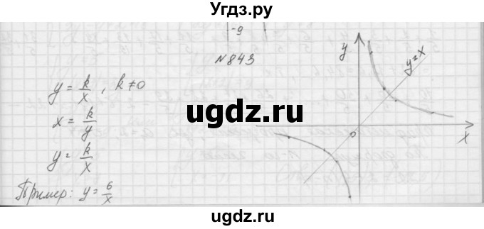 ГДЗ (Решебник к учебнику 2015) по алгебре 9 класс Макарычев Ю.Н. / упражнение / 843