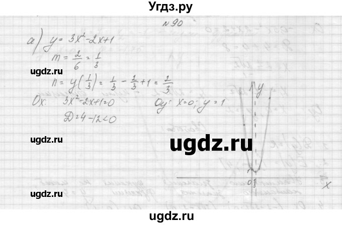 ГДЗ (Решебник к учебнику 2015) по алгебре 9 класс Макарычев Ю.Н. / упражнение / 90