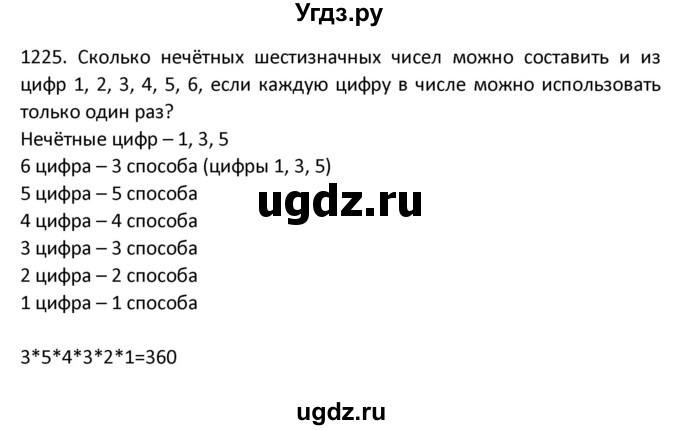 ГДЗ (Решебник к учебнику 2022) по алгебре 9 класс Макарычев Ю.Н. / упражнение / 1225
