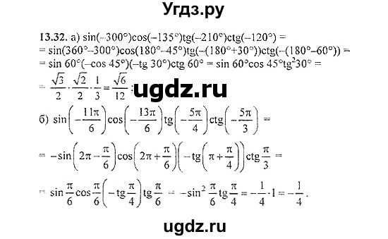 ГДЗ (Решебник №2) по алгебре 8 класс (задачник) Галицкий М.Л. / § 13 / 13.32