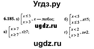 ГДЗ (Решебник №2) по алгебре 8 класс (задачник) Галицкий М.Л. / § 6 / 6.185