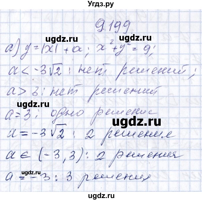 ГДЗ (Решебник №1) по алгебре 8 класс (задачник) Галицкий М.Л. / § 9 / 9.199