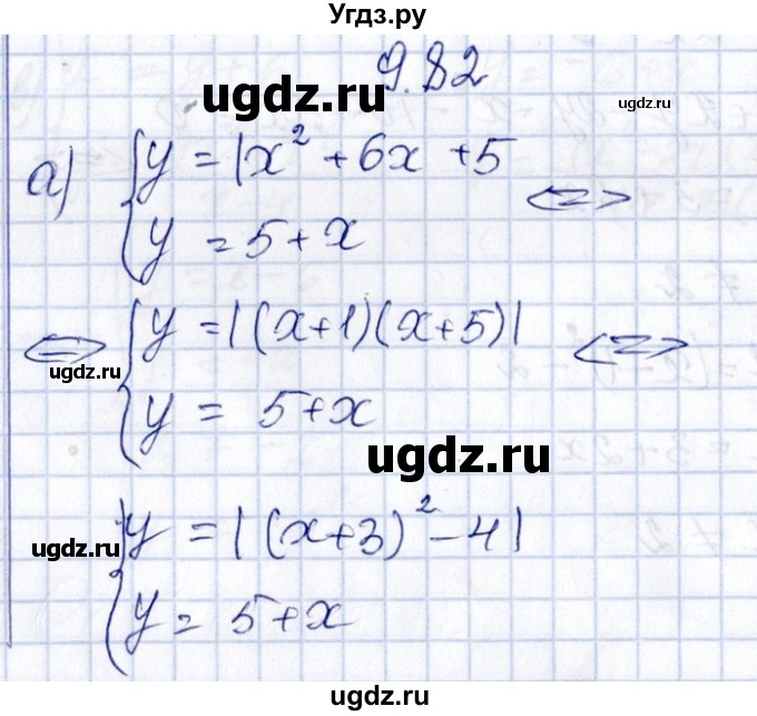 ГДЗ (Решебник №1) по алгебре 8 класс (задачник) Галицкий М.Л. / § 9 / 9.82