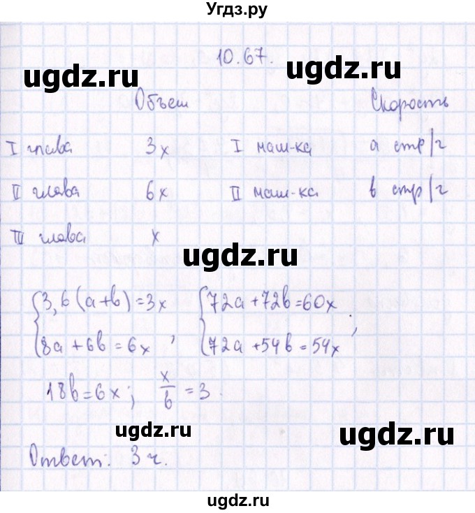 ГДЗ (Решебник №1) по алгебре 8 класс (задачник) Галицкий М.Л. / § 10 / 10.67