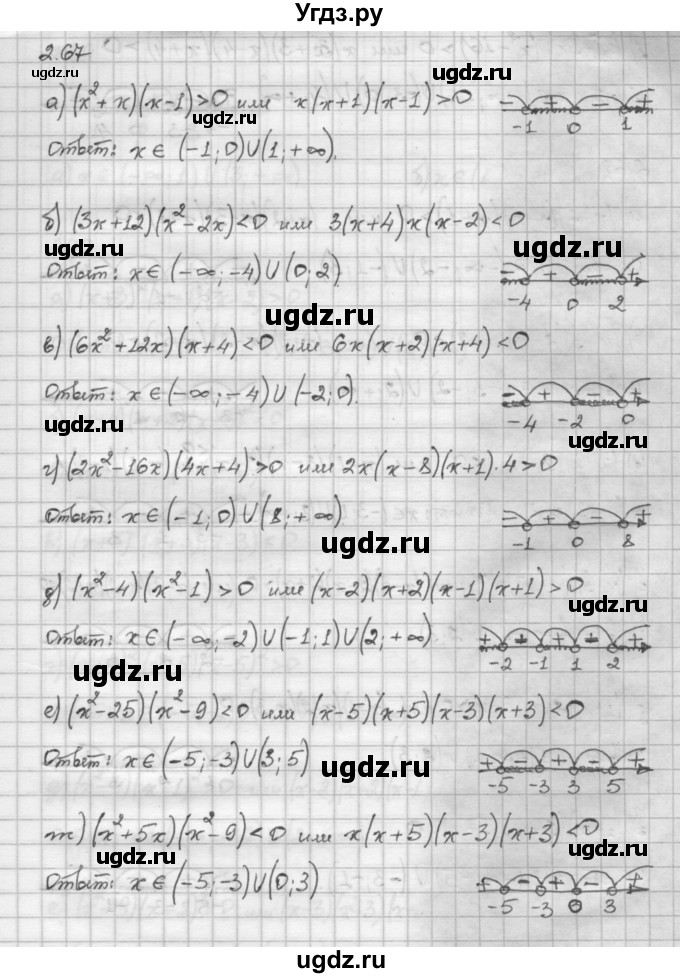 ГДЗ (Решебник) по алгебре 10 класс Никольский С.М. / § 2. рациональные уравнения и не равенства. / 2.67
