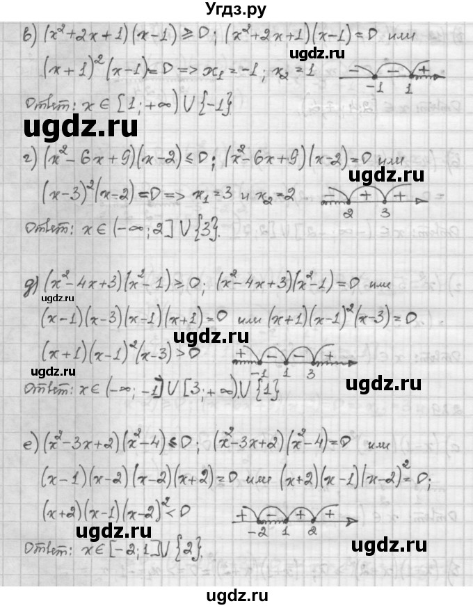 ГДЗ (Решебник) по алгебре 10 класс Никольский С.М. / § 2. рациональные уравнения и не равенства. / 2.89(продолжение 2)