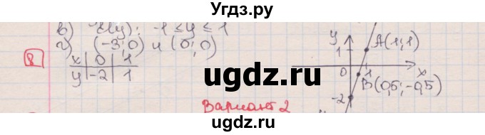 ГДЗ (Решебник) по алгебре 7 класс (дидактические материалы ) Феоктистов И.Е. / самостоятельные работы / самостоятельная работа №20 / вариант 1 / 8