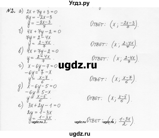 ГДЗ (Решебник) по алгебре 7 класс (рабочая тетрадь) С.Г. Журавлев / § 10 / 2