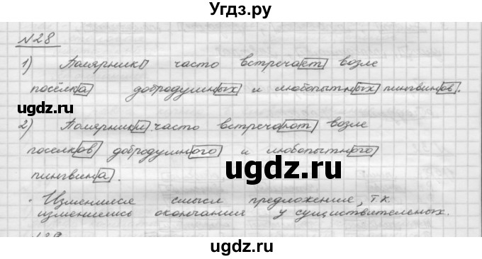 ГДЗ (Решебник) по русскому языку 5 класс Шмелев А.Д. / глава-3 / упражнение / 28