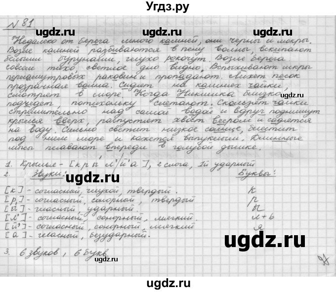 ГДЗ (Решебник) по русскому языку 5 класс Шмелев А.Д. / глава-2 / упражнение / 81