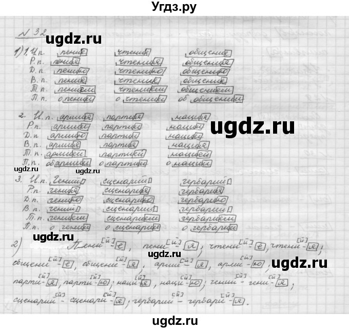 ГДЗ (Решебник) по русскому языку 5 класс Шмелев А.Д. / глава-3 / упражнение / 32
