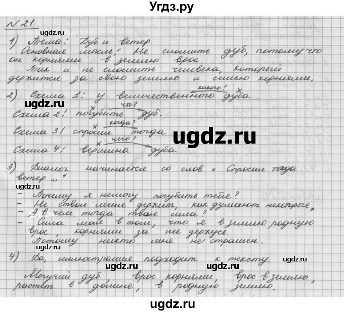ГДЗ (Решебник) по русскому языку 5 класс Шмелев А.Д. / глава-5 / упражнение / 21