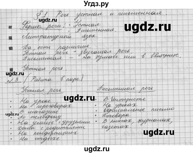 ГДЗ (Решебник) по русскому языку 5 класс Шмелев А.Д. / глава-6 / упражнение / 3