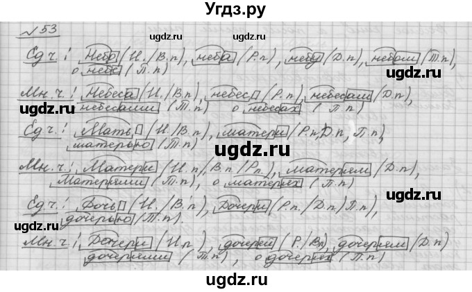 ГДЗ (Решебник) по русскому языку 5 класс Шмелев А.Д. / глава-6 / упражнение / 53