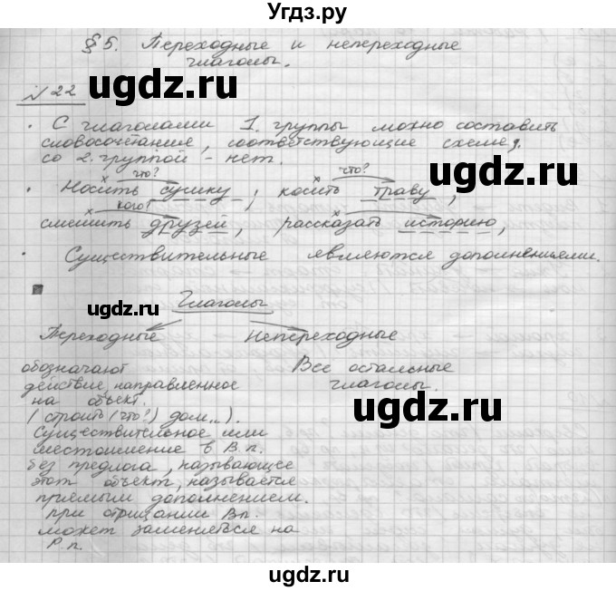 ГДЗ (Решебник) по русскому языку 5 класс Шмелев А.Д. / глава-8 / упражнение / 22