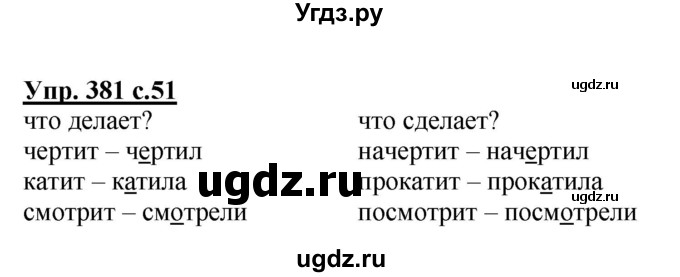 ГДЗ (Решебник) по русскому языку 2 класс М.Н. Соловейчик / номер / 381