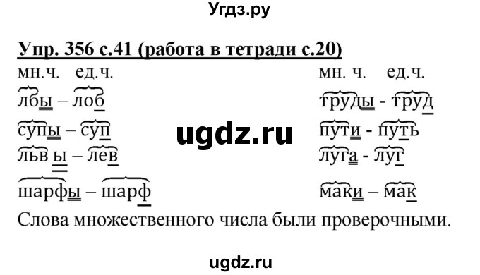 ГДЗ (Решебник) по русскому языку 2 класс (рабочая тетрадь) М.С. Соловейчик / часть 2 (страница) / 20