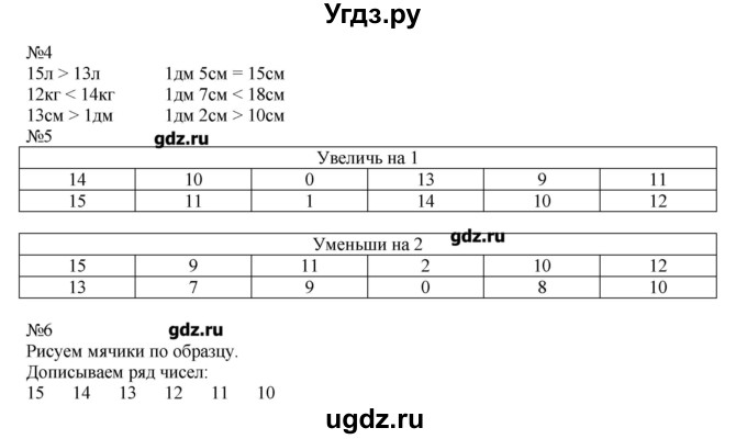 ГДЗ (Решебник) по математике 1 класс (рабочая тетрадь) Муравина О.В / уроки номер / Урок 58(продолжение 2)