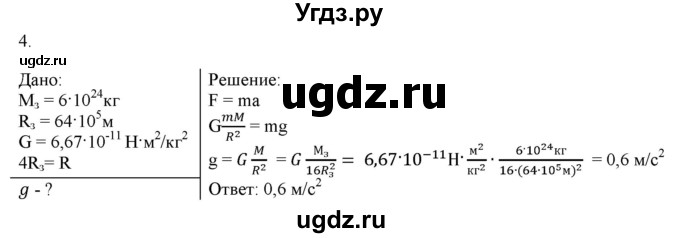 ГДЗ (Решебник к изданию 2017 года) по физике 9 класс (дидактические материалы) Марон А.Е. / контрольные работы / контрольная работа 3 / вариант 2 / 4